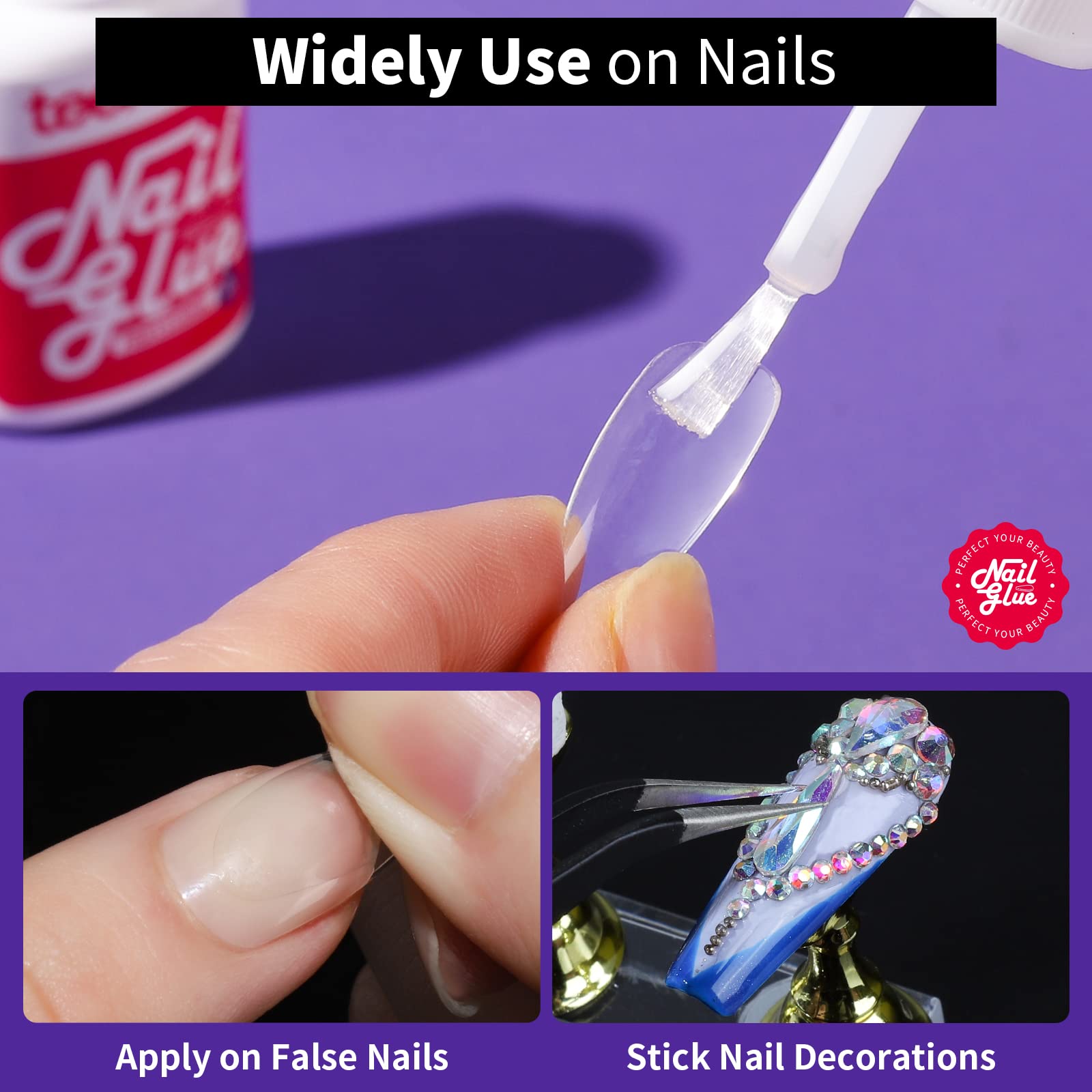Teenitor nail adhesive for press on nails retail packaging