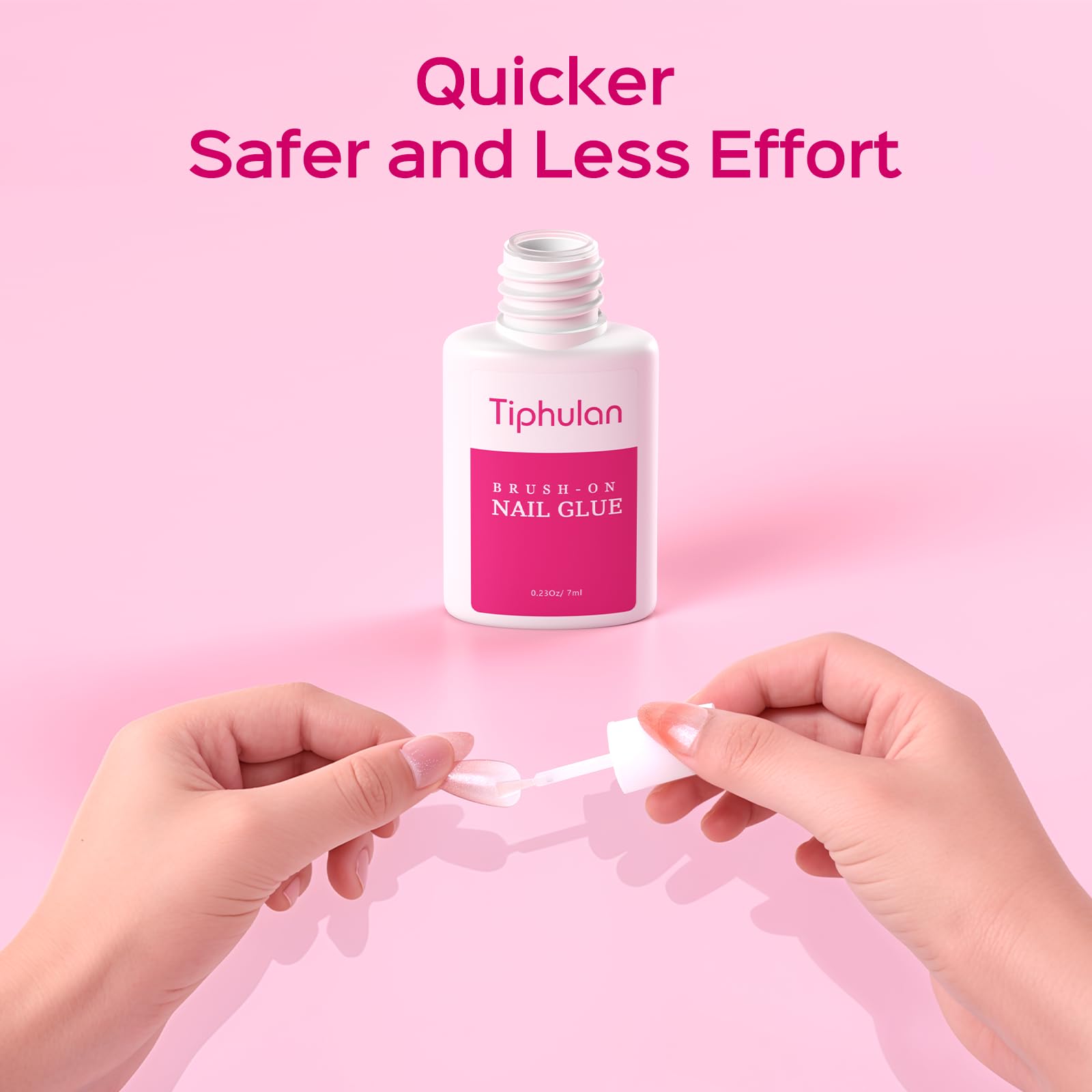 Tiphulan 4 pack nail glue bottles for travel