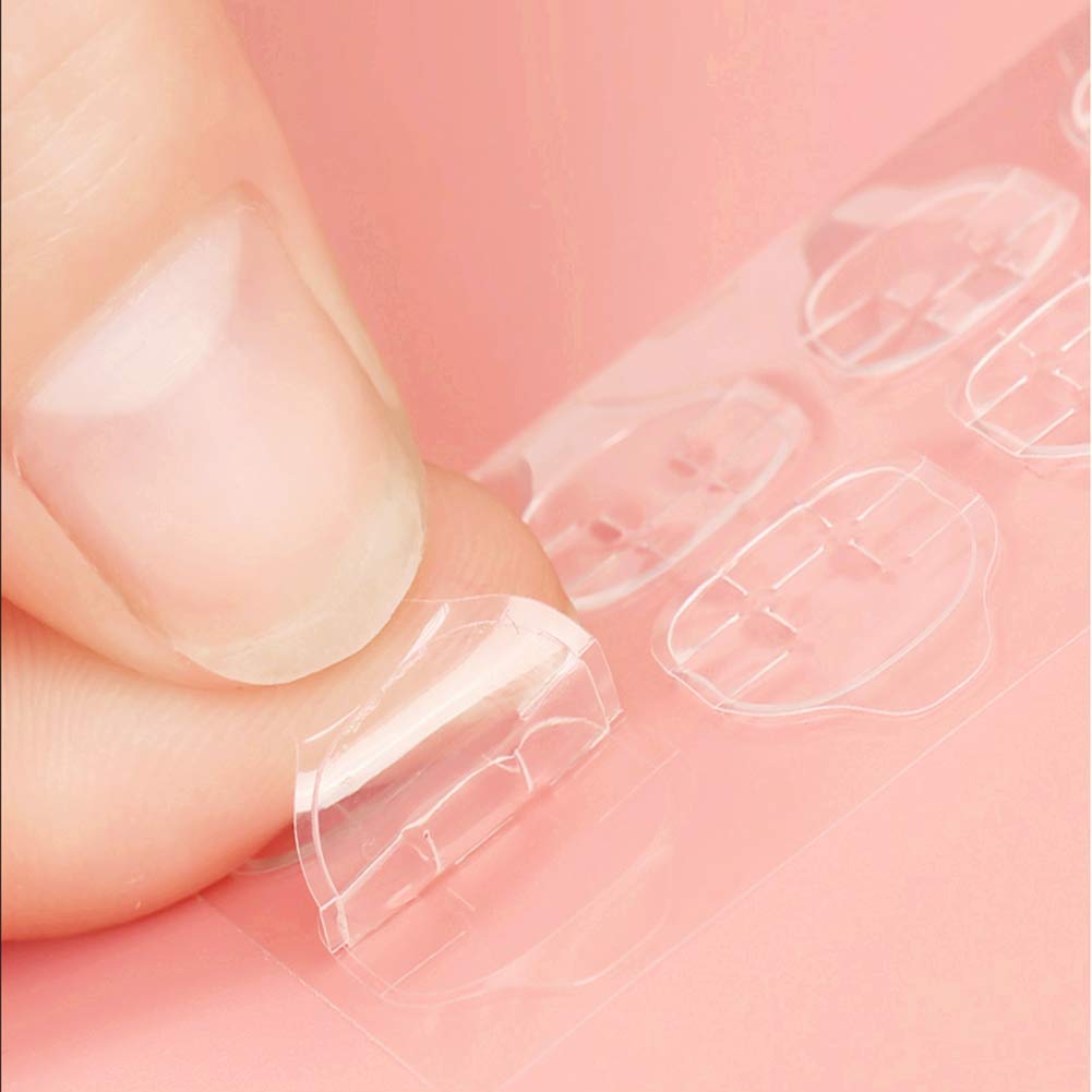 Applying false nails using Ivtor double sided breathable jelly tabs