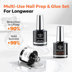 Modelones nail dehydrator and primer bottles arrangement
