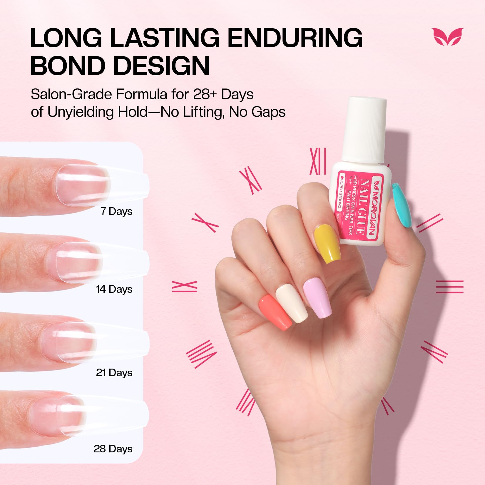 Morovan nail glue bottle packaging display