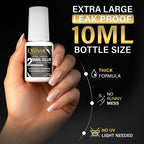 Exsivia 10ml brush-on nail adhesive bottle close up