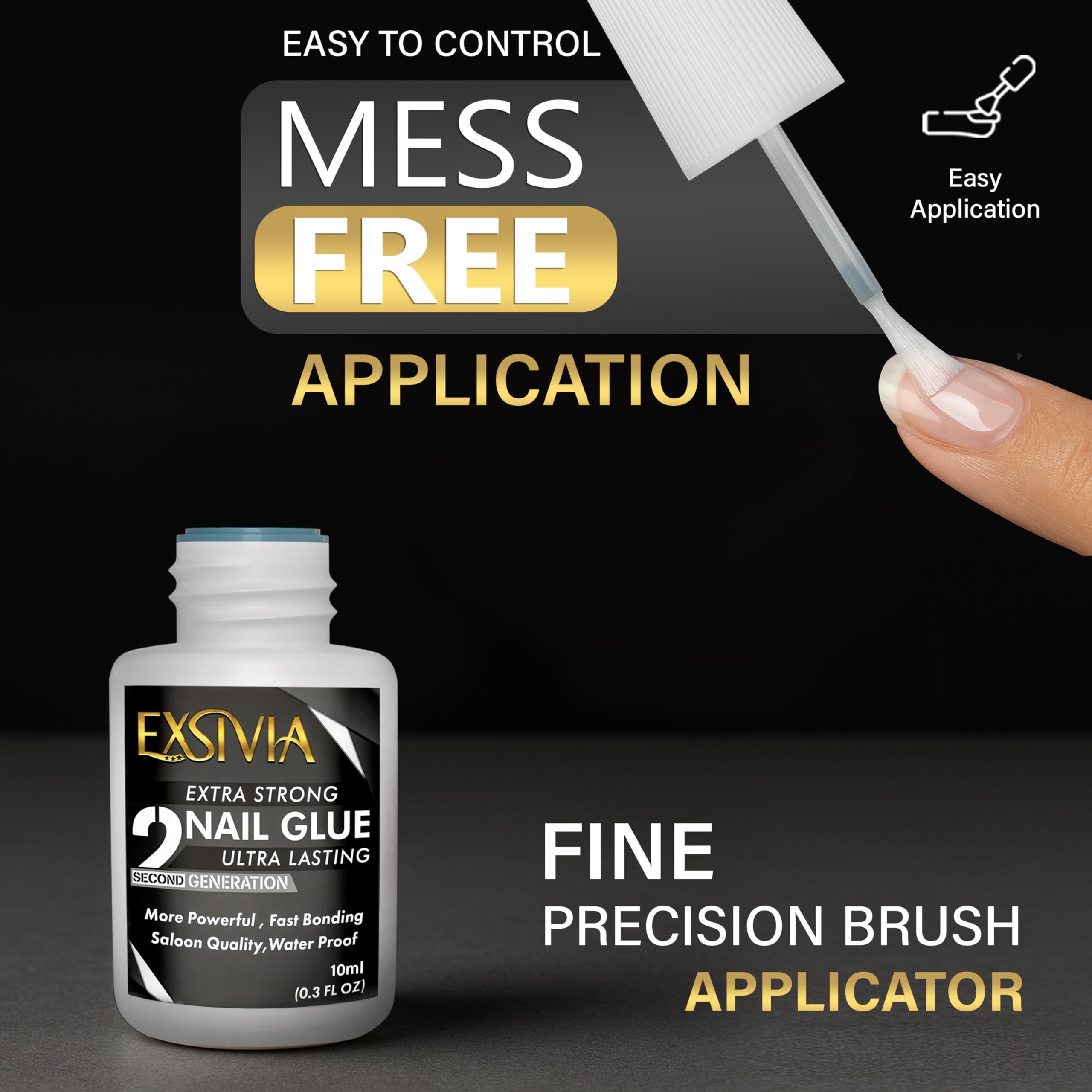 Professional nail glue for press on nails and acrylics