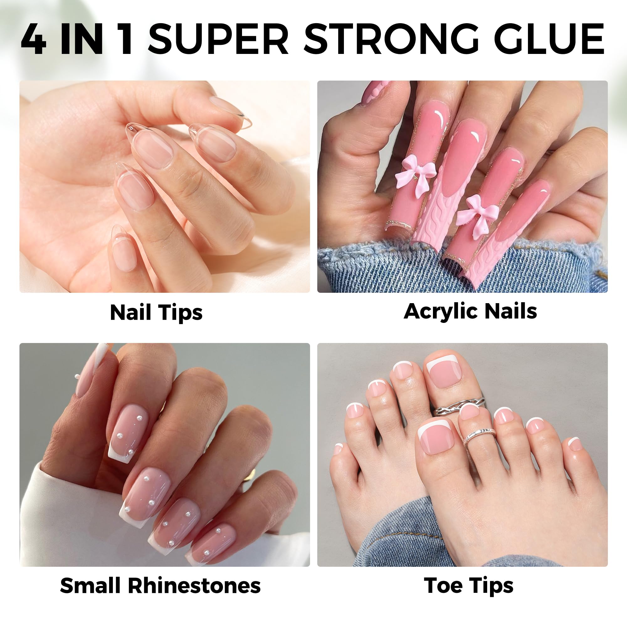 Luckyfairy nail glue gel texture and consistency view