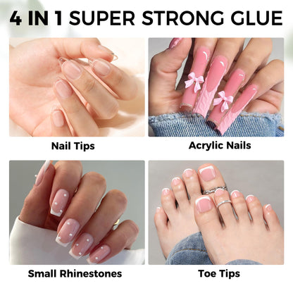 Luckyfairy nail glue gel texture and consistency view