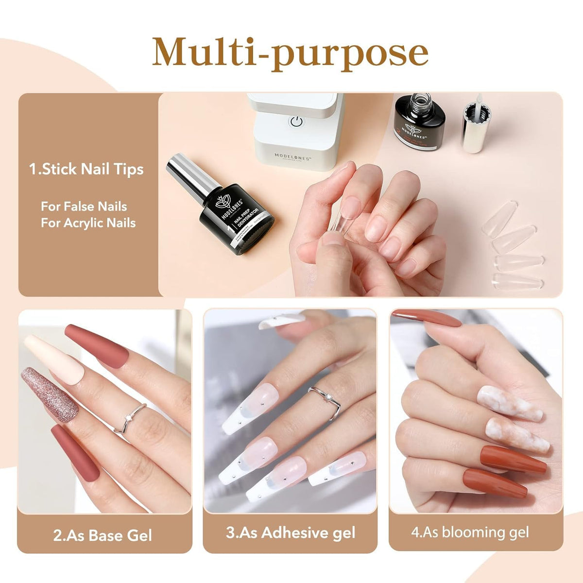 Modelones authentic beauty and nail care set packaging