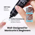 Side profile of beetles solid nail extension adhesive tube