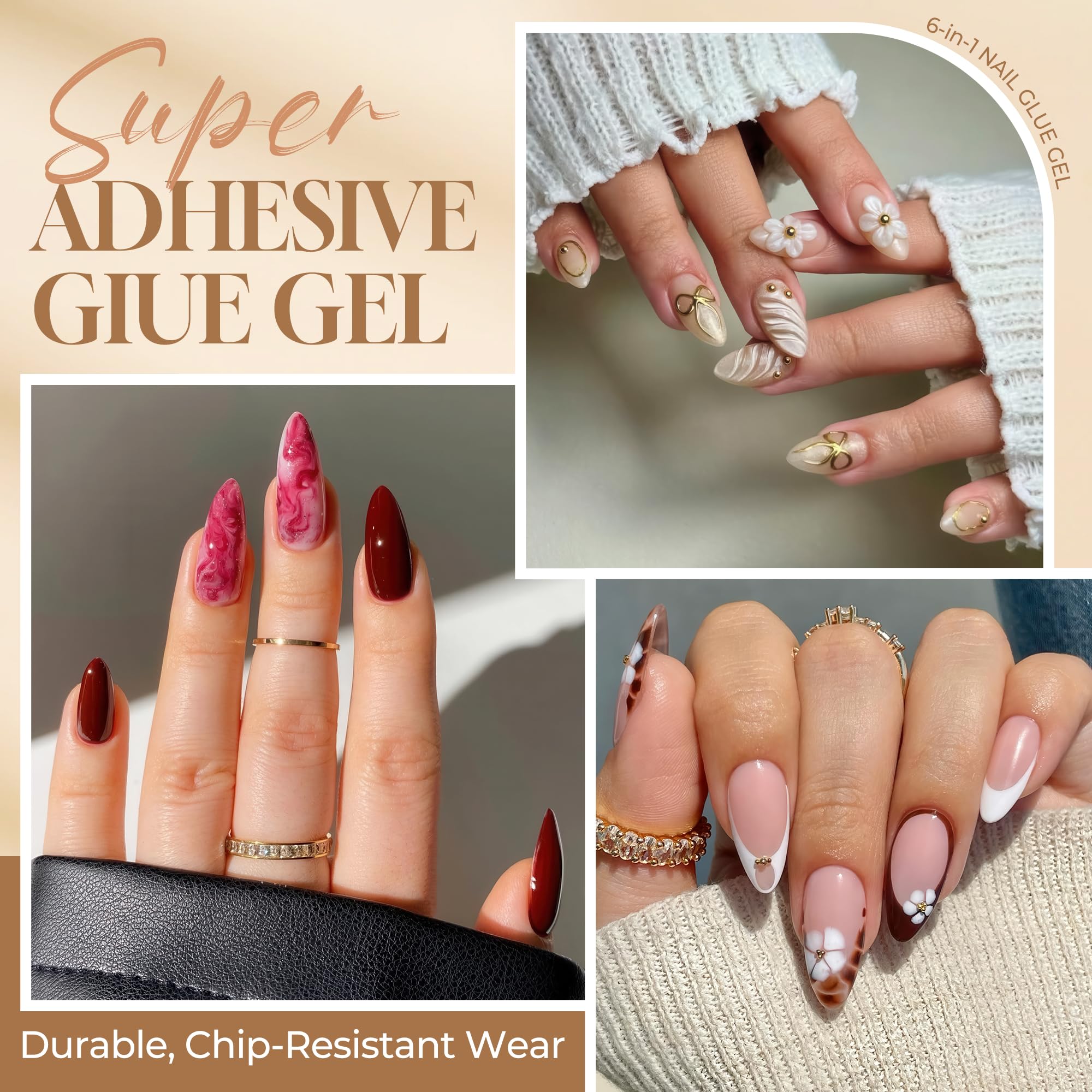 Una Gella professional nail adhesive for press on tips