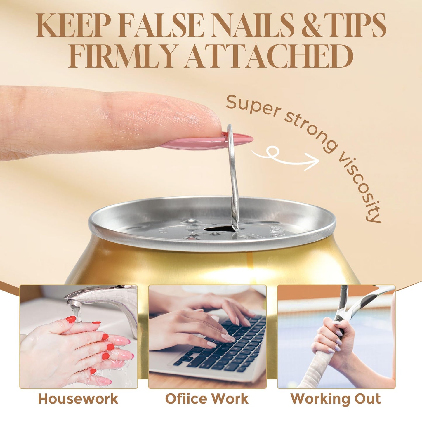 Professional grade Una Gella nail glue for blooming art