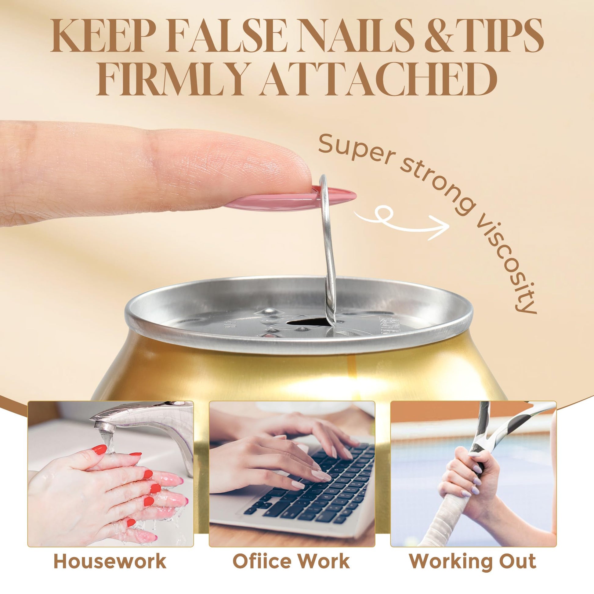Professional grade Una Gella nail glue for blooming art
