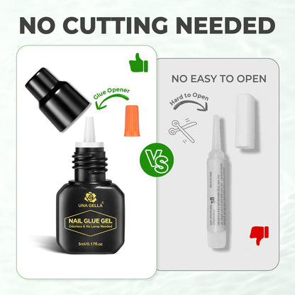 Una Gella travel size gel nail glue packaging