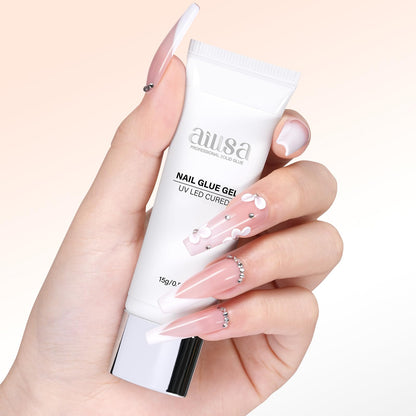 Aillsa solid gel nail glue set with application tool