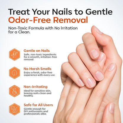 Instructions for using Modelones nail glue remover