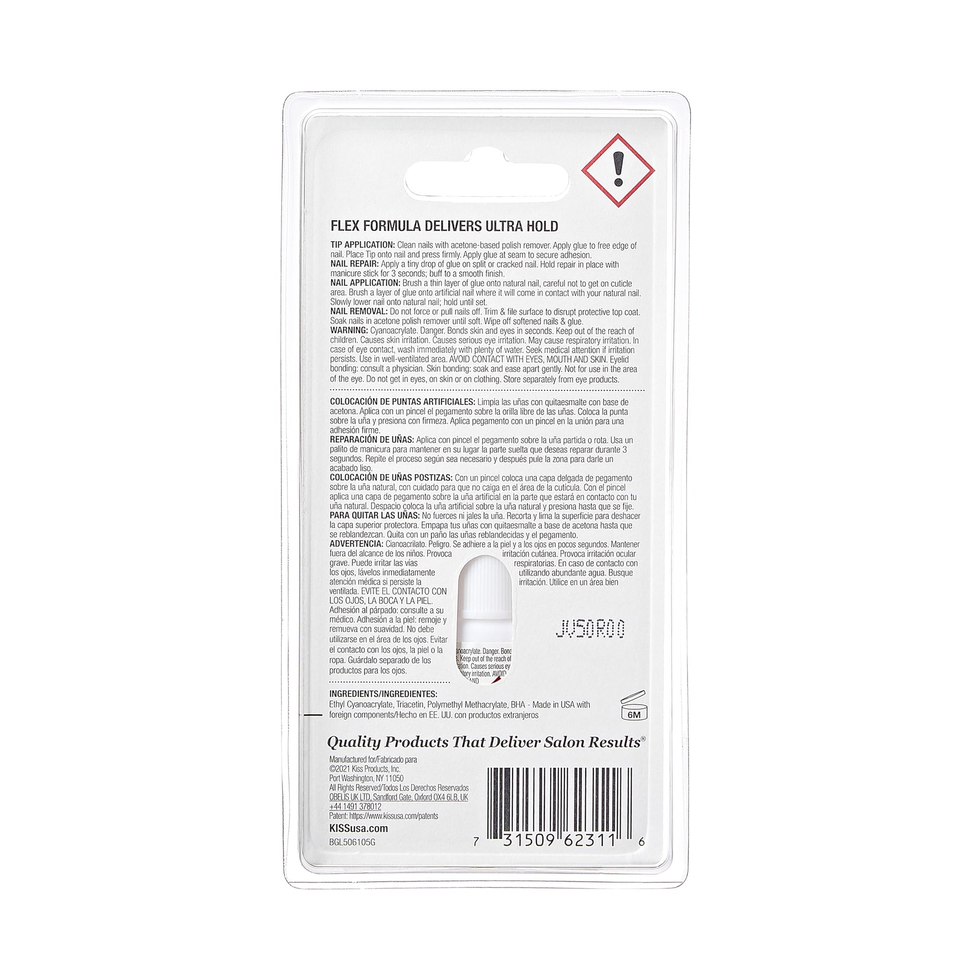 Authentic USA imported KISS nail glue bottle