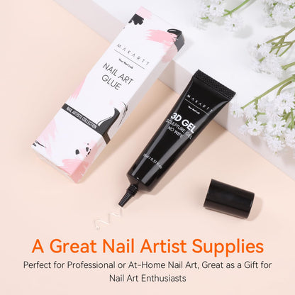 Professional nail decoration with Makartt sculpting gel
