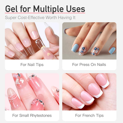 Curvlife nail glue tubes for press on nails