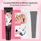 Curvlife 2 pieces nail adhesive set components