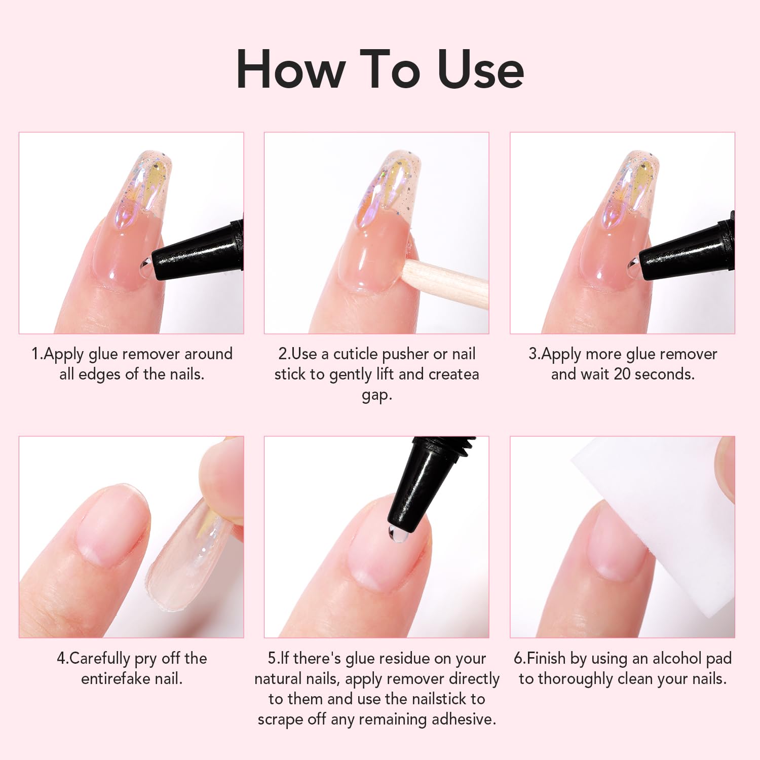 Curvlife nail glue and remover packaging box