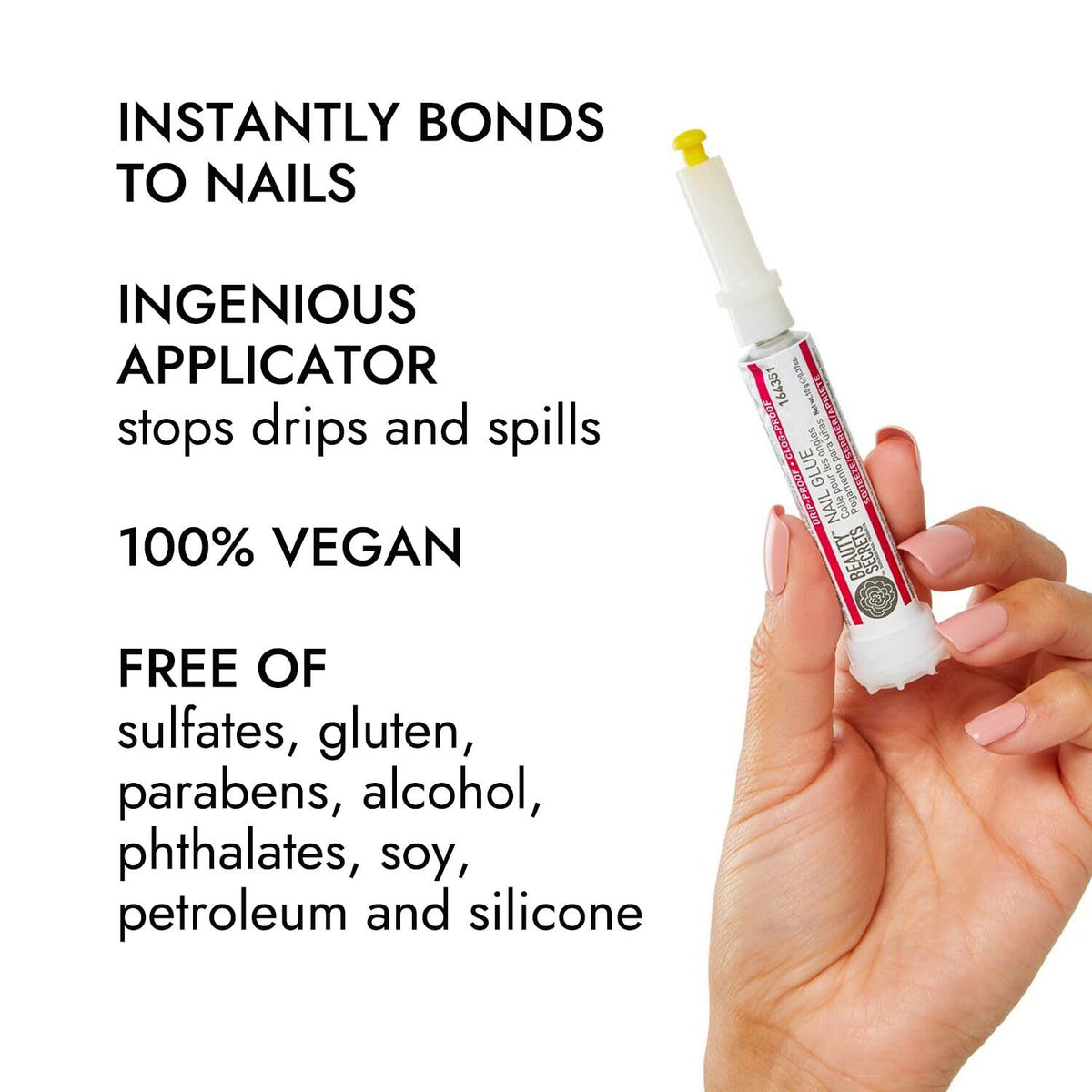 Aesthetic arrangement of Beauty Secrets nail care essentials