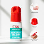 Authentic USA sourced Kiss nail adhesive product display