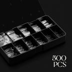 Aprés Gel-X box open displaying multiple size compartments