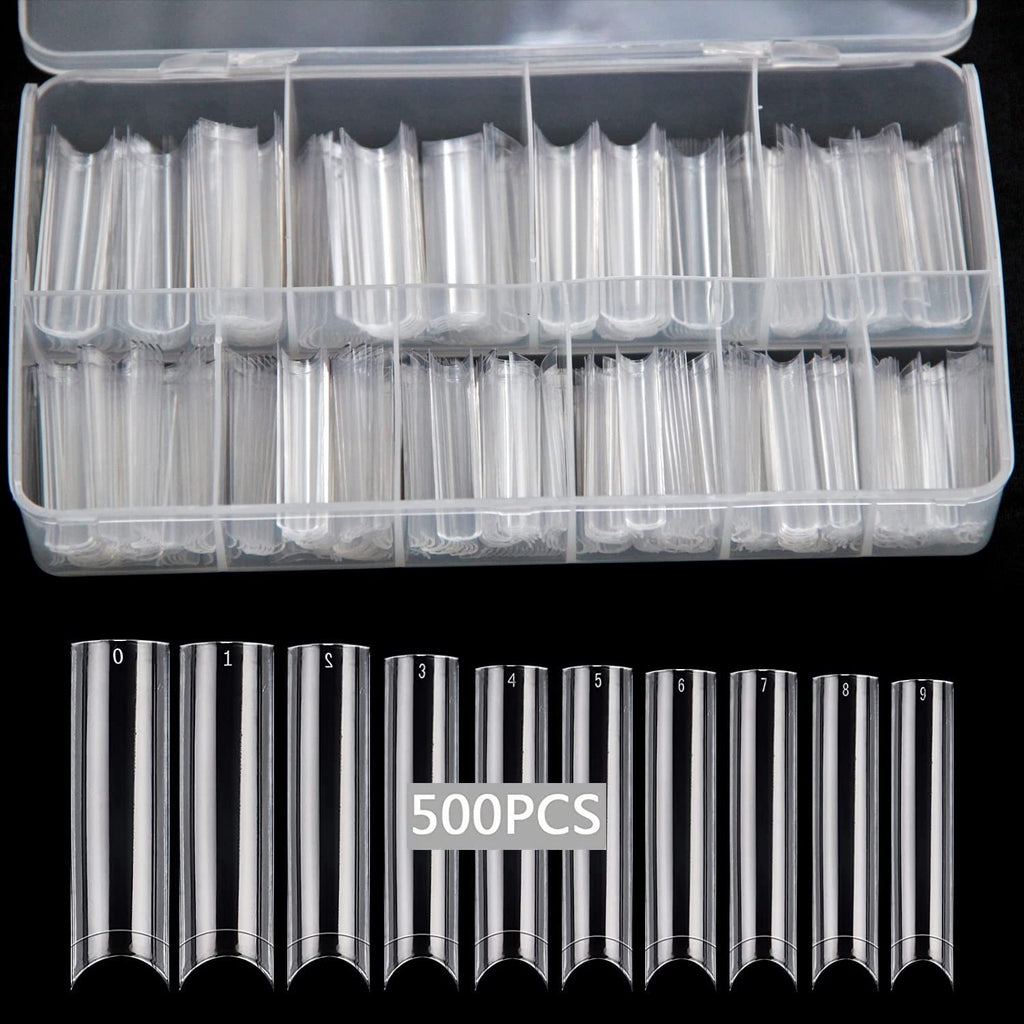 Swetidy extra long clear acrylic nail tips arrangement