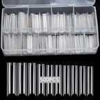 Swetidy extra long clear acrylic nail tips arrangement