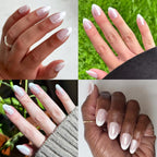 Different nail sizes displayed to show inclusive range