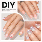 Complete set of MelodySusie extra short ballerina nail tips and accessories