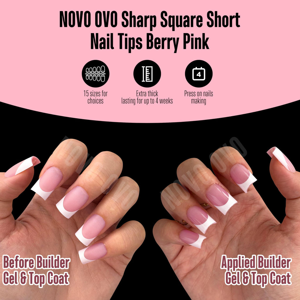 Demonstration of short sharp square shape for DIY home manicures