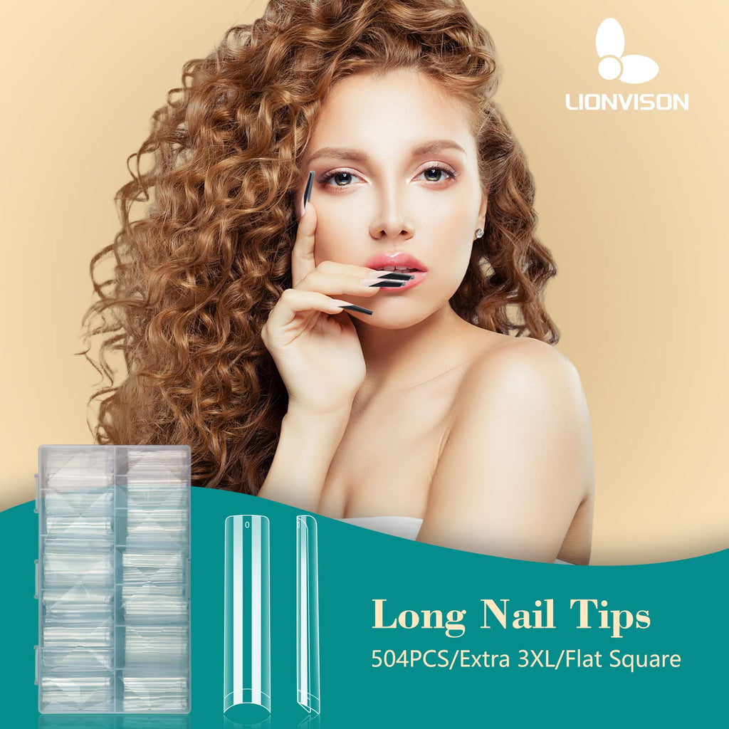 Lionvison 504 pieces nail tips set overview
