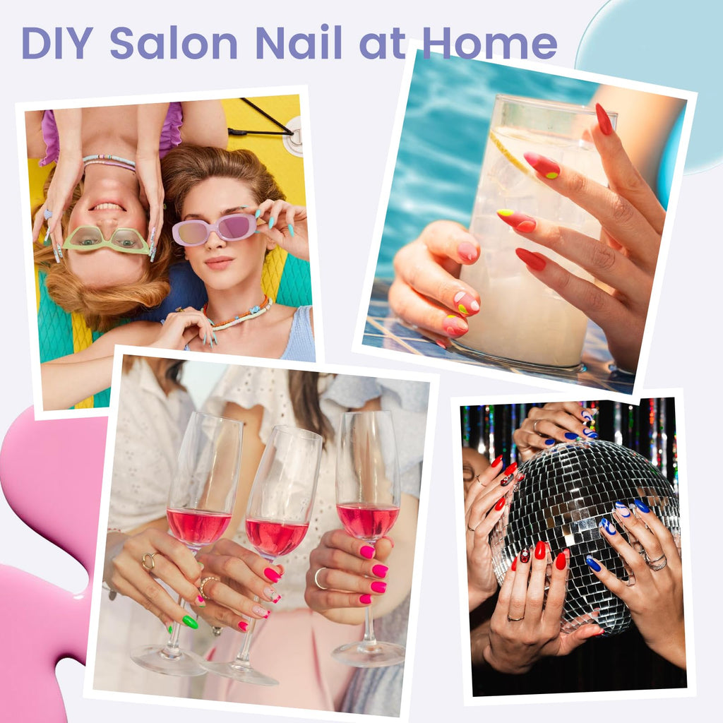 Wilfniee manicure nail tips showing flexible material bend