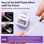 Press on nails application using UV gel glue under a nail lamp
