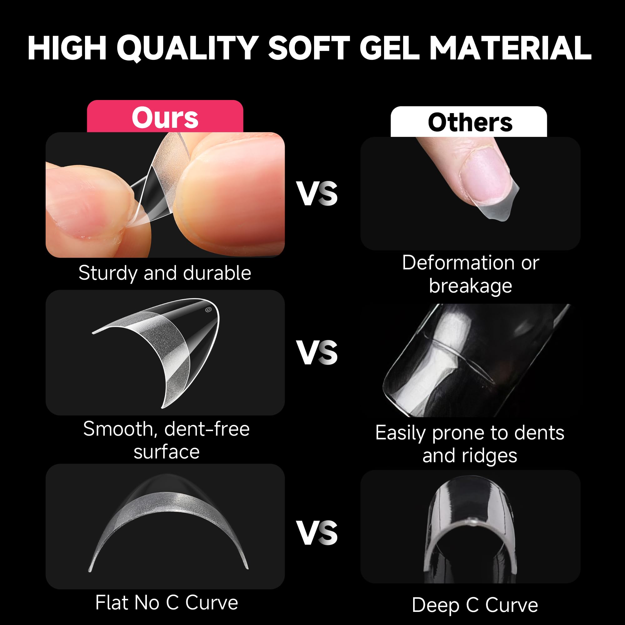 Professional salon quality Una Gella soft gel nail extensions