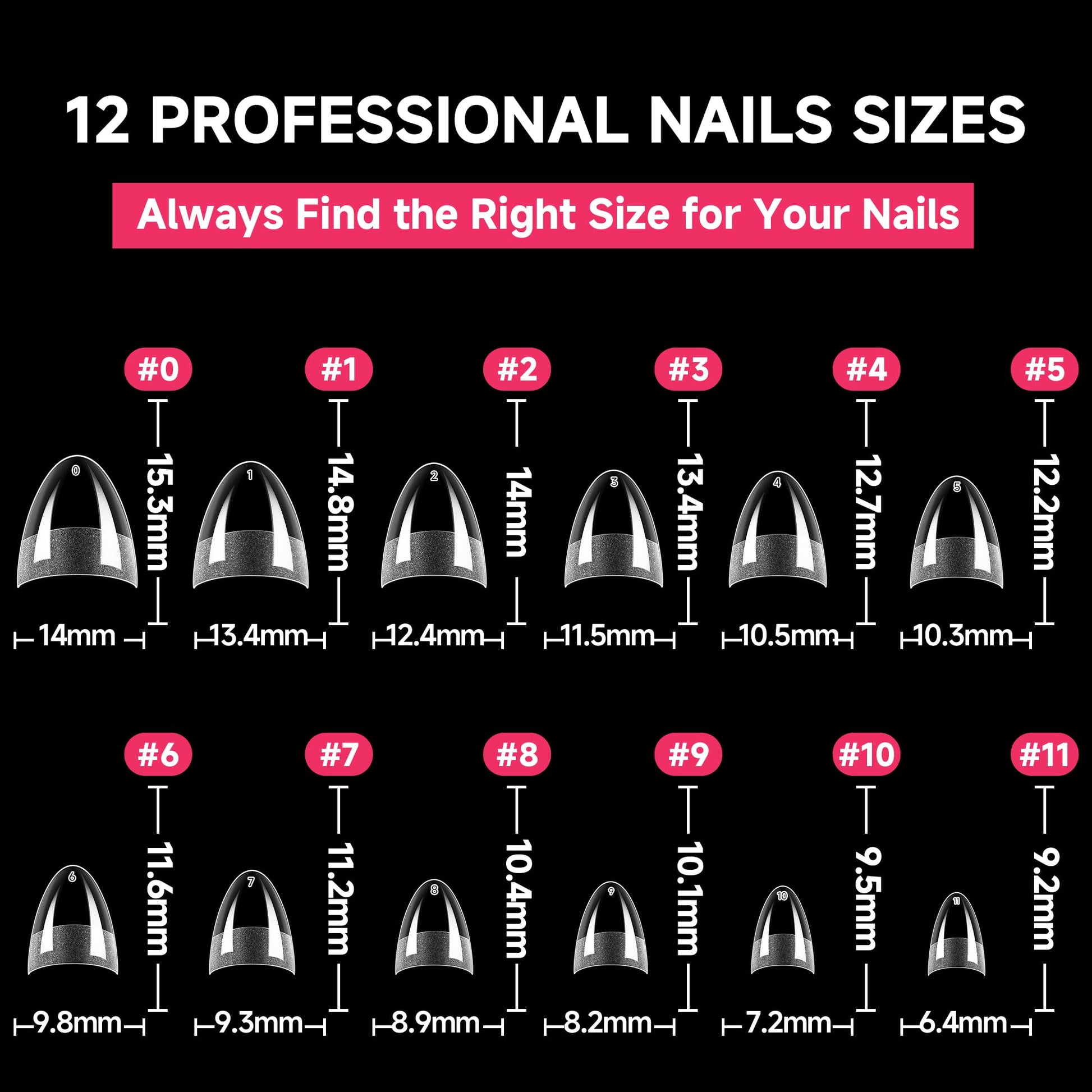 Applying Una Gella short almond tips for DIY nail art