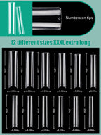 Side profile of Lionvison no C curve artificial nail tips