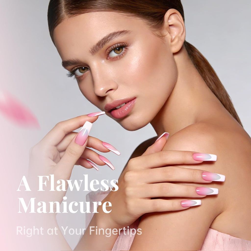Krofaue flexible nail tips in storage container