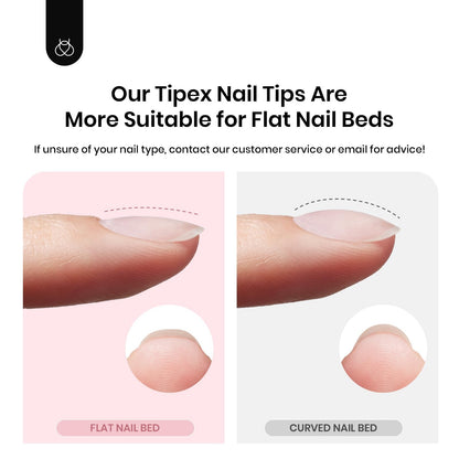 Full 192 piece Beetles Tipex nail tips kit contents