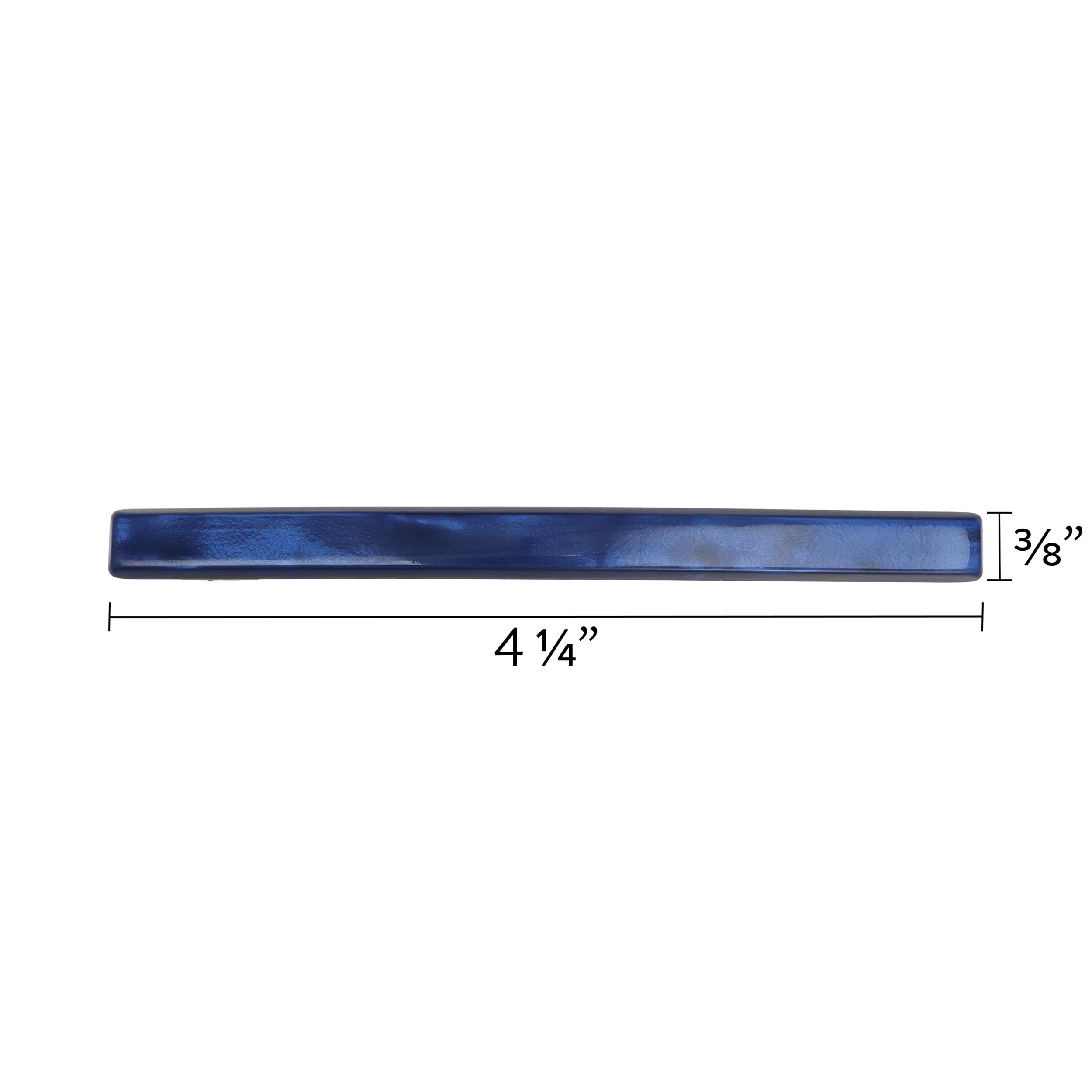 France Luxe marbled blue navy hair barrette for thin hair styling