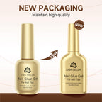Una Gella clear gel nail glue texture and consistency