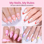 Beetles soft gel full cover nail extensions spread out