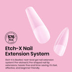 Complete kit overview of Beetles 12 sizes nail tips