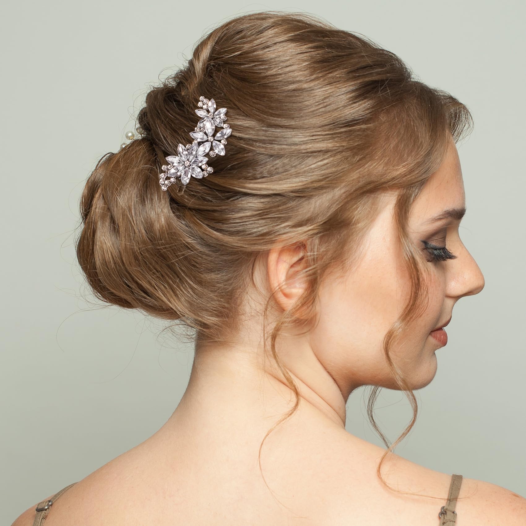Isslly sparkle rhinestone hair accessories designed for weddings and festive parties
