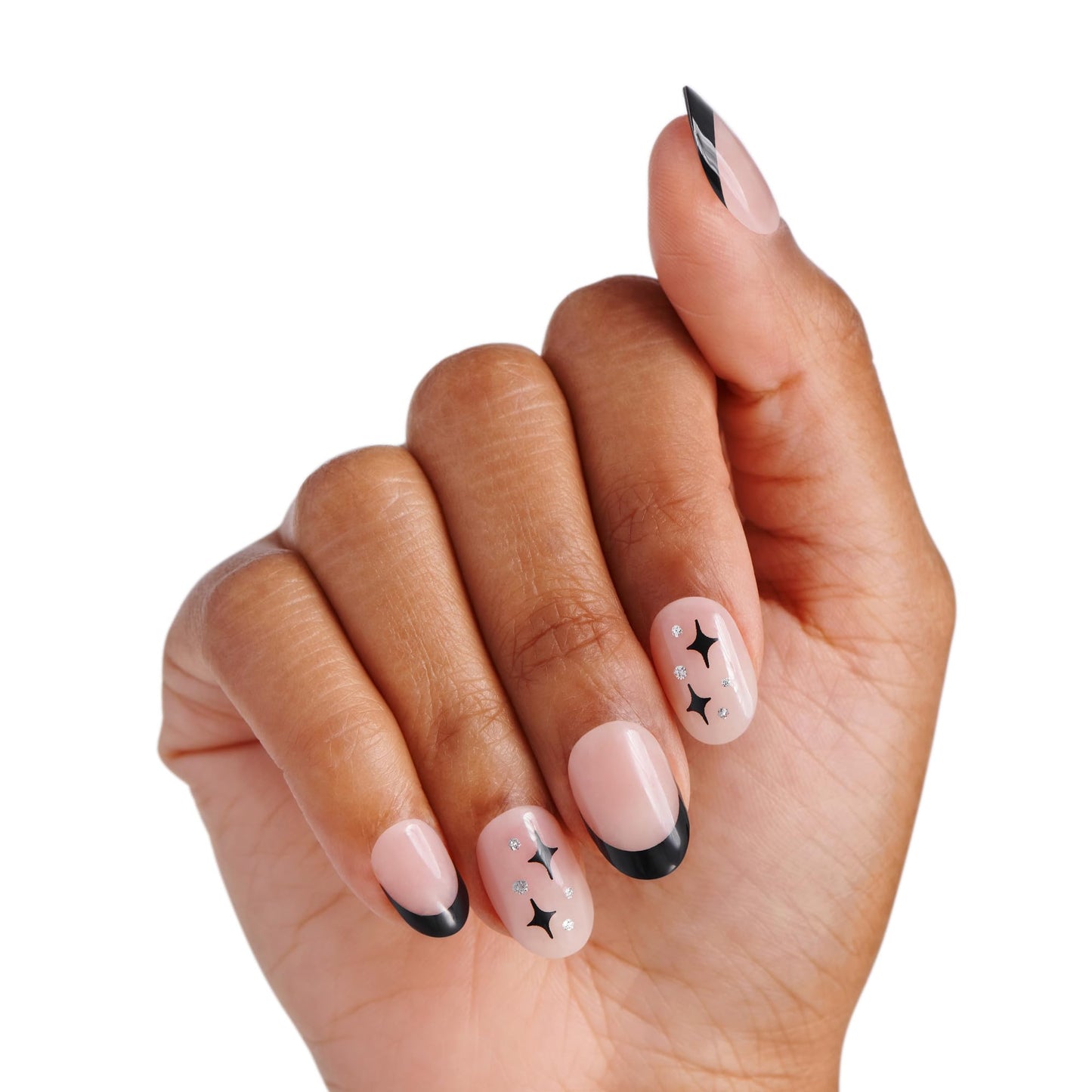 Kiss Impress medium almond nails French design packaging