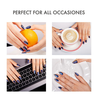 Vsalon reusable gel nails short almond shape packaging