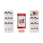 Kiss Impress nail kit components including file and stick