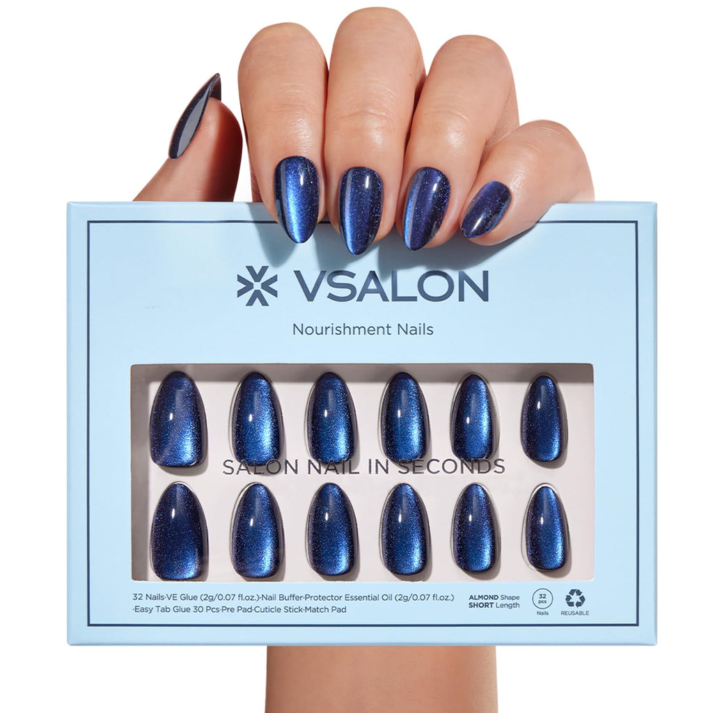 Vsalon Midnight Tide nail set 16 sizes display