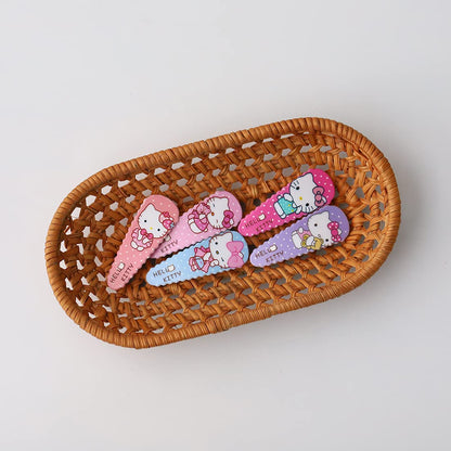 Emifunny cute cat aesthetic metal hair accessories for kids and teens close up view