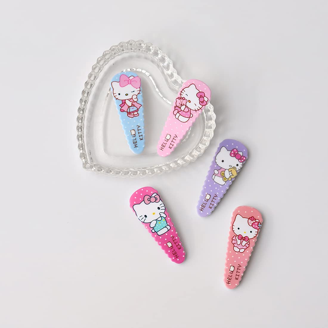 Emifunny secure grip snap barrettes displaying detailed premium metal finish