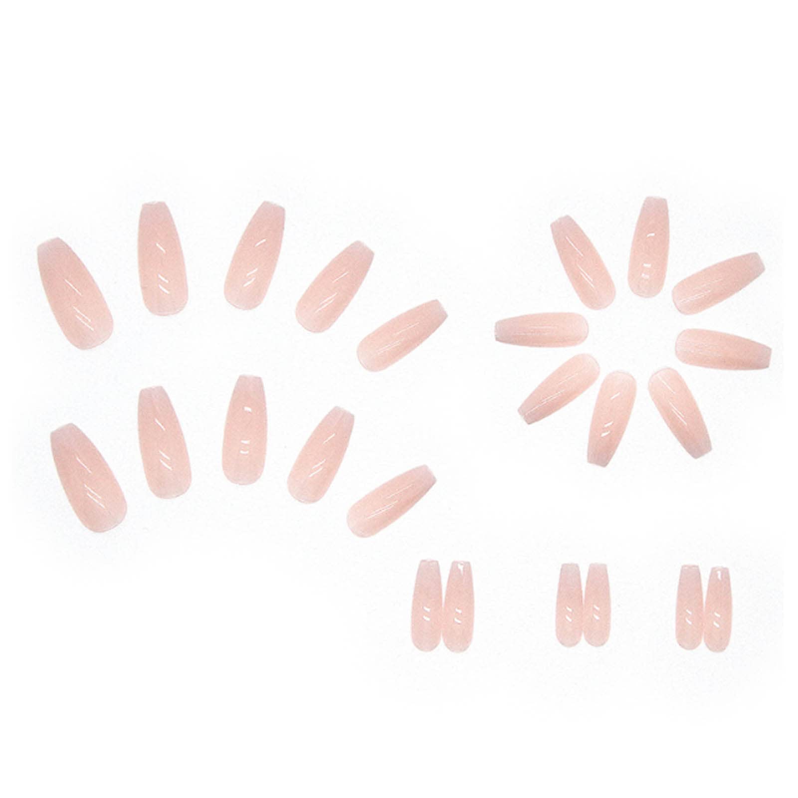 Pink and white gradient acrylic nails for women